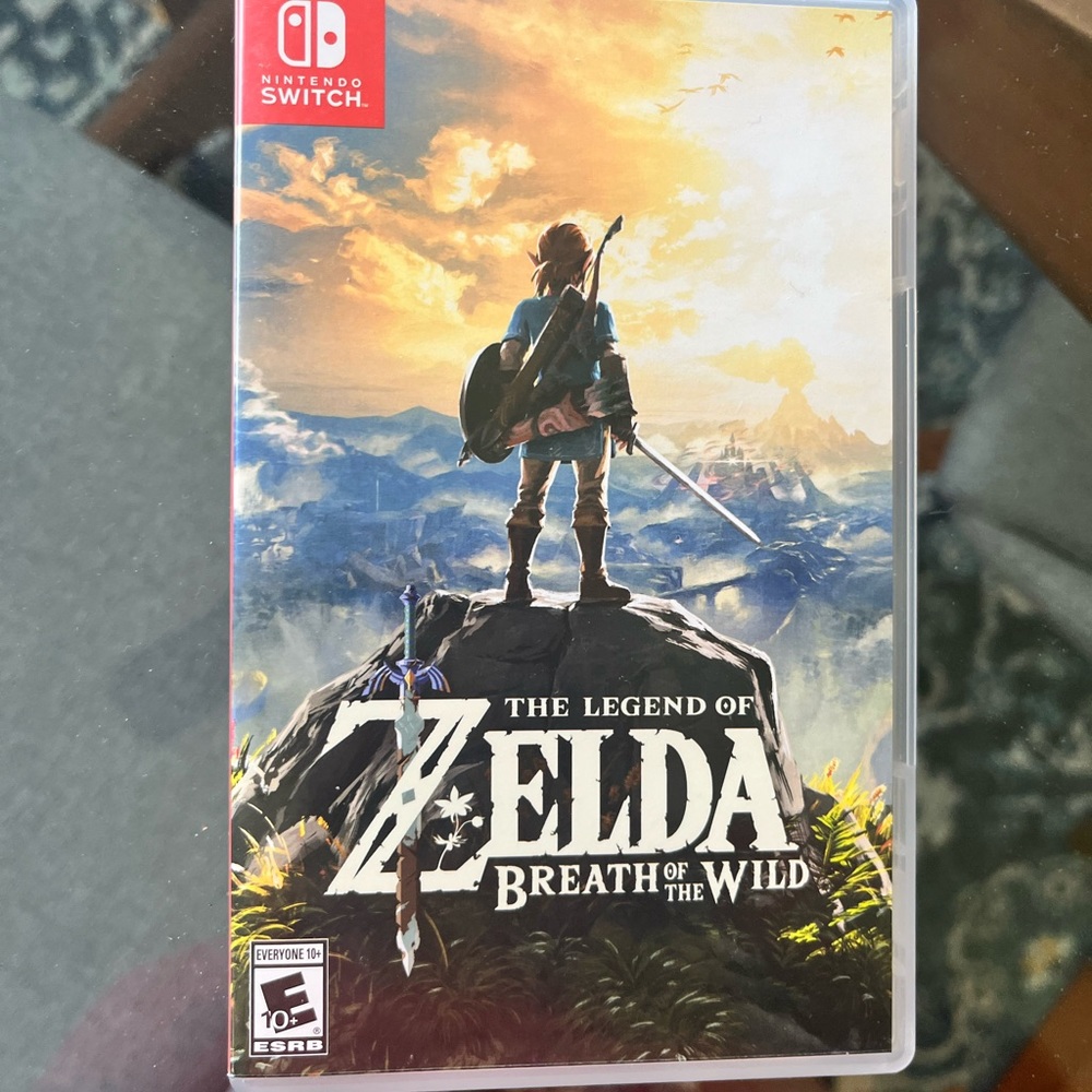 Legend of Zelda breath of the wild Nintendo switch game.